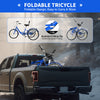 24 Inch Tricycle Adults Seniors Foldable 7 Speed 3 Wheels Bicycle with Basket UK
