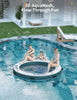 2.4x2.4m Inflatable Floating Dock Swim Platform w/ Ladder Pump Bag for Lake