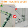 Acrylic Side Table Acrylic End Table Decorative Bathroom Bedroom with Sleek Edge