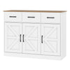 108cm Large Sideboard Storage Cabinet with Drawers-White