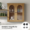 New Bathroom Cabinet With Shelf Wall Mounted For Bathroom wooden color Storage