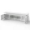 185cm High Gloss TV Stand Cabinet with Power Outlets & RGB LED Light & 2 Dmiqerl