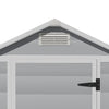 Plastic Outdoor Garden Shed Utility Tools Storage House W/ Window Ventilation UK