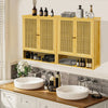 2 Doors Wall Cabinet Home Storage Floating Cupboard Kitchen Storage Hanging Unit