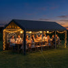Outdoor Car Shelter 586 x 305 cm Carport with Removable Sidewalls