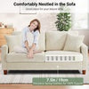 3/4 Seater Corduroy Sofa Jumbo Cord Modern Sofa Couch Seats with 2 Pillows Soft