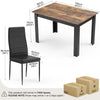 Mondeer Dining Table and Chairs Set 4 for Kitchen Home dining Room 120x80x75cm