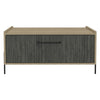 Oak & Grey Coffee Table Harvard with Storage Stylish Modern Design