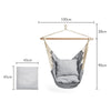 Hanging Chair Outdoor, Grey Garden Swing Seat with Attachments, VonHaus