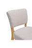 2x Bar Stools Upholstered High Chairs Kitchen Island Stools Breakfast Wood Legs