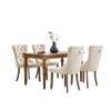 4 Pcs Velvet Dining Chairs High Back Wooden Legs for Home Dining Room Kitchen