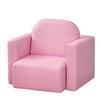 2 in 1 Kids Sofa Set Table and Chair Set Toddler Armchair Seat