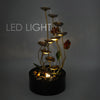 Water Feature Indoor Outdoor LED Fountain Waterfall Garden Decor (Metal Spiral)