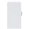 Kitchen Wall Cabinet with Glass Door Lucca White Engineered Wood