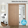 6.1FT Sliding Rail Barn Door Hardware Steel Roller Closet Track System Home Kit