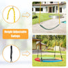 Kids Outdoor Swing Backyard Playground A-Frame Metal 2 seat swing set