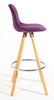 Bar Stools Kitchen Breakfast Chairs Dining Modern Wooden Velvet | Set of 2