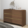 Walnut Brown Chest of Drawers - Meridian Walnut Range