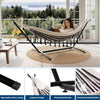Outdoor Double Hammock with Stand 200x150cm Bohemian Hammock Hanging Chair