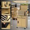 5-Drawer Rolling Tool Chest High Capacity Tool Storage Cabinet Yellow