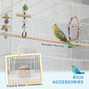 Budgie Cage, Bird Cage w/ Stand, Toys, Accessories, for Canaries, Finches