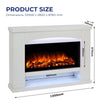 Endeavour Fires Duggleby Electric Fireplace in an Off White MDF Fire Suite
