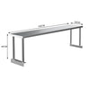 Commercial Catering Work Top Table Stainless Steel Bench Kitchen Food Storage