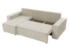 Corner Sofa Bed Corduroy Universal Corner Side KARL Storage Springs Cushions New