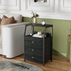 Bedside Table Cabinet with 3 Drawer Nightstand Bedroom Storage Chest of Drawer