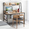 2 in 1 Computer Desk PC Laptop Table Writing Study Workstation Storage Bookcases