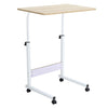 Height Adjustable Laptop Desk Mobile Bedside Table Overbed Computer Stand Office