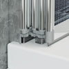 Shower Screen Over Bath Door Glass Enclosure Framed Fold Panel 800 mmx 1400 mm