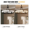 Modern Farmhouse Crystal Chandelier Black Antique Pendant Light Ceiling Fixture