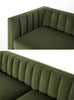 SWYFT MODEL X02 3 SEATER SOFA VINE GREEN WITH STYLISH COPPER FEET
