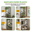 72" Tall Plant Stand Indoor Large Metal Wood Plant Shelf Heavy-Duty Display Rack