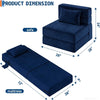 4-in-1 Folding Sofa Bed Convertible Lazy Floor Couch Futon Mattress Single Guest