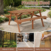 Picnic Table Set With 4 Seater Bench BBQ Beach Outdoor Deck Garden Park Wooden