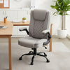 Office Chair Padded High Back Swivel with Height Adjustable Executive Game Grey