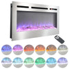 LED Fireplace Media Wall Fire Wall Mounted / Standing Electric Heater 40-100in