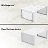 12 x Stackable Foldable Boxes Trainers Organiser Clear Plastic Shoe Storage Box