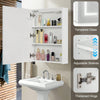 LED Bathroom Mirror Cabinet with Shaver Socket 3 Color Lighting Demister 60*45cm
