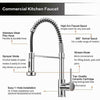 360° Monobloc Kitchen Sink Mixer Tap with Pull Out Hose Spray Single Lever UK
