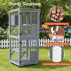 PawHaven Outdoor Catio Small Wooden Cat Enclosure Cat House Outdoor Cat Playpen