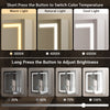 Wall Mounted LED Bathroom Mirror Cabinet with Shaver Socket Storage Cupboard