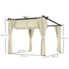 3 x 3(m) Metal Pergola with Retractable Roof and Sidewalls, UPF30+ Refurbished