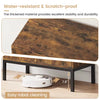 Kitchen Sideboard with 2 Glass Doors Adjustable Shelves Storage Cabinet