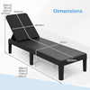 4-Position Reclining Chair with Waterproof Rattan Textured PP Surface