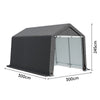 Outdoor Shed Equipment Shelter Cover Storage Bicycle PE Waterproof Steel Frame