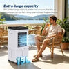 Portable Evaporative Air Cooler,15L Evaporative Air Cooler with 2 Ice Packs