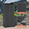 BIRCHTREE Metal Garden Storage Box Shed Outdoor with Shelves Cabinet Anthracite
